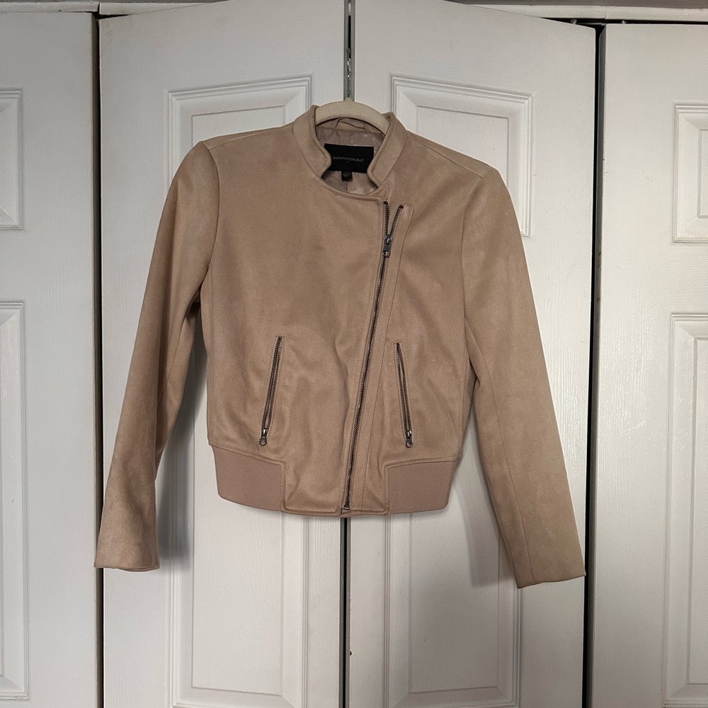 Banana Republic Tan Bomber Jacket